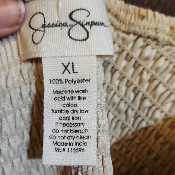 Jessica Simpson Elegant Cream Dress Size XL - Picture 4 of 5